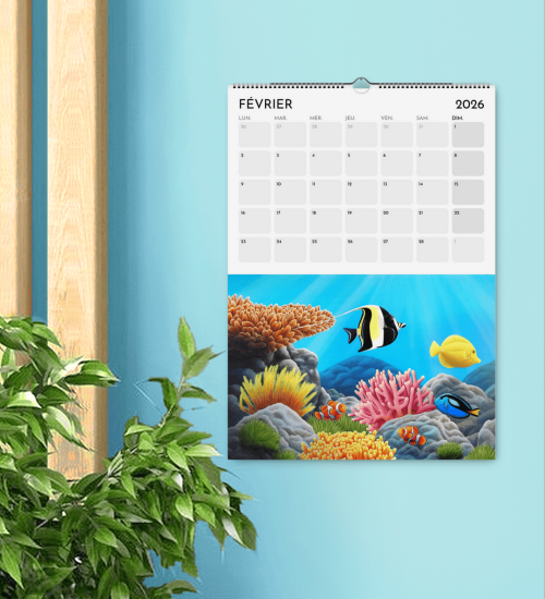 Calendrier océan tropical 2026 - Poisons exotiques dans les récifs de l'océan